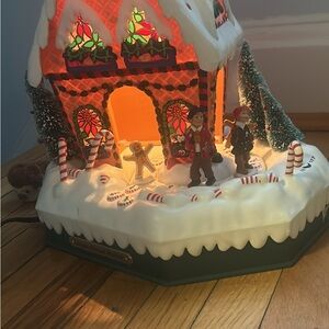 Festive Gingerbread House Holiday Decoration